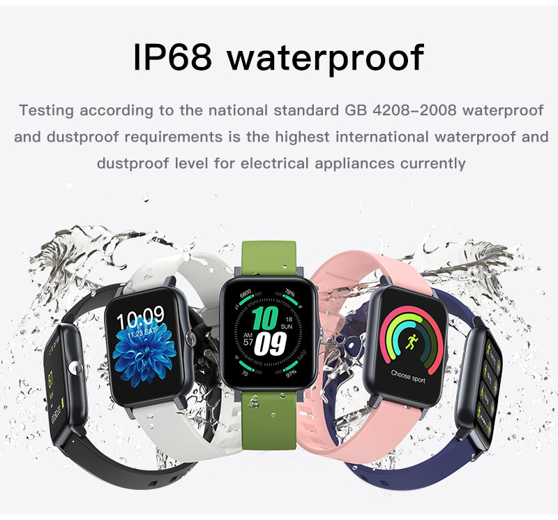 Full Screen IP68 Waterproof Ultra-Thin Smartwatch - TechNest